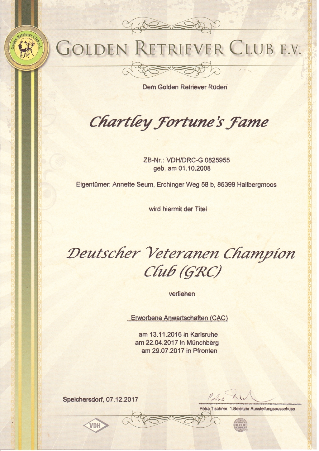 Deutscher Veteranen Champion Club (GRC)